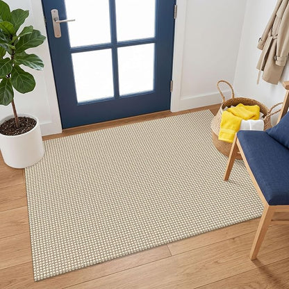 KOZYFLY Washable 3x4 Entry Area Rug, Braided Throw Rugs by KOZYFLY