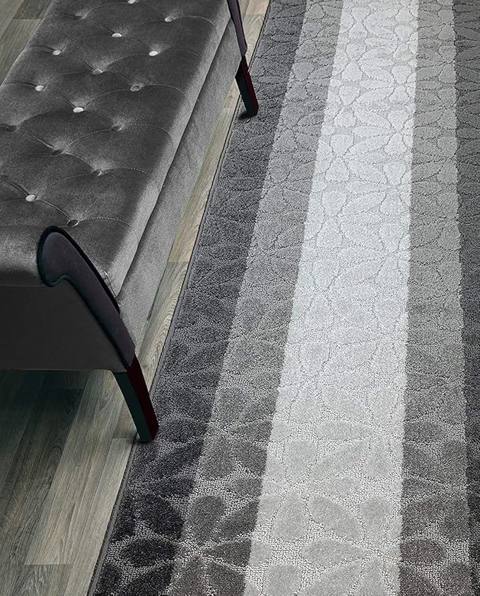 4 Ft Gray Entryway Kitchen Bath Rug Mat, Non Slip Washable, Soft | 2'2" x 4 Ft by ORFAHOME