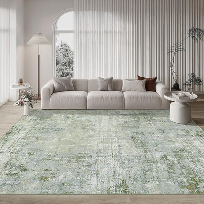 Aelenmu 9x12 Area Rugs for Living Room Bedroom Dining Room Washable Green | - Image 9