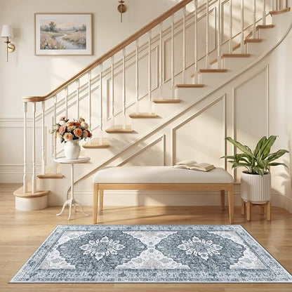 RELEANY Washable Area Rug, Runner 2'6"x5', Water Repellent, Pet Friendly - Image 2