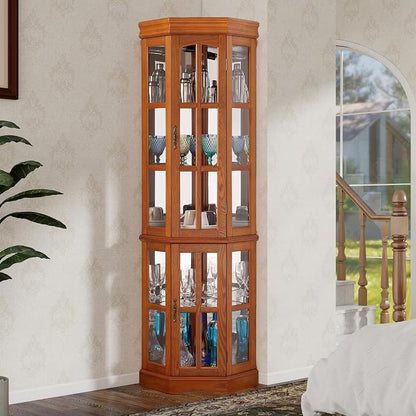 Seeutek Corner Curio Cabinet - Image 3