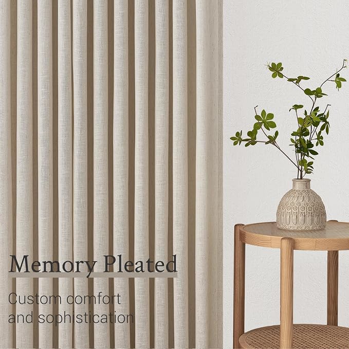 Pinch Pleated 72 Inch Curtains 2 Panels - Image 4