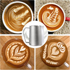 Brewista Precision Milk Frothing Pitcher, Steaming Jug, Coffee, Espresso Machine Accessories for Barista, Latte Art, Cappuccino, Stainless Steel Cup, 16 oz/480 ml, Silver