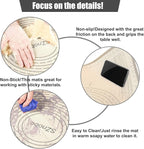 Silicone Pastry Mat 28X20 Inches Baking Mat with Measurement, Perfect for Dough, Pastry, Cookies, Pie Crust, Fondant, Bread, Sourdough, Pasta, Pizza, Kitchen Counter Mat