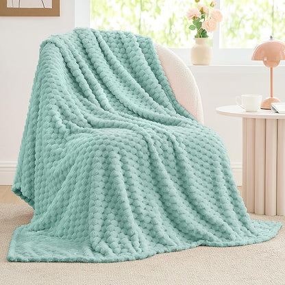 BEDELITE Haze Blue Throw Blanket by BEDELITE