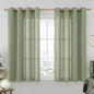 Sage Green 48 Inch Linen Curtains by LAMIT