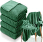 4 Pack Fleece Throw Blankets 50x60 Inches by Tewloss