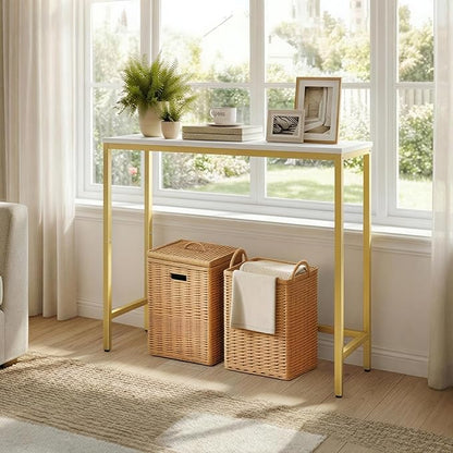 HOOBRO Narrow Console Table, 29.5" Small Entryway Table, Thin Sofa Table - Image 5