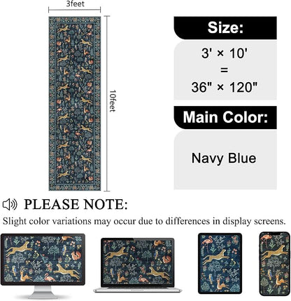 DUKINO 3x10 Washable Runner Rug, Non Slip Animal Rug - Image 2