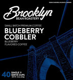 Brooklyn Beans Blueberry Cobbler Coffee Pods, Flavored Gourmet Pack, 40 Count - Compatible with Keurig 2.0 K Cup Brewers - Premium Quality, Rich and Smooth Taste, Single Serve Pods