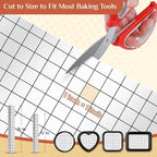 Silicone Baking Mat, 12 IN x 6 FT Free Cutting Baking Sheet,Non-Stick Reusable Dough & Pastry Mat,Non-Slip Silicone Mat Roll for Air Fryer Liner,Freeze Dryer,Oven Baking Pan,Kitchen Counter