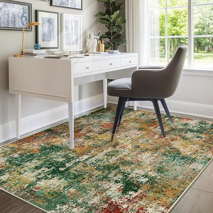 RELEANY Washable 6'x9' Abstract Area Rug - Image 3