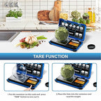 Precision Pocket Scale, 200gx0.01g Jewelry gram Scale, Digital Food Scale with LCD Display, one-Click Conversion 6 Units, Mini Scale for Kitchen/Powder/Coffee/Coins(Battery Included)