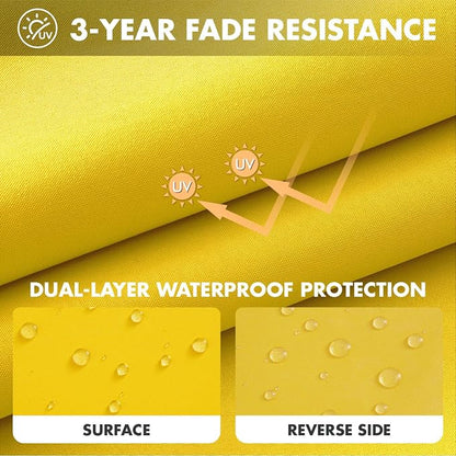 MIULEE Yellow Outdoor Seat Cushion 24x24 Inch Waterproof & 3 Year Fade - Image 3