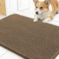 OLANLY Dog Door Mat for Muddy Paws 30x17, Super Absorbent Chenille Mud Mat | Tan by OLANLY