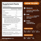 Venture Pal Mushroom Coffee with 12 Adaptogenic Functional Mushrooms with Ashwagandha, Lion's Mane, Chaga and Probiotics, 1200mg Mushrooms Instant Coffee for Focus, Digestion & Immunity - 40 Servings