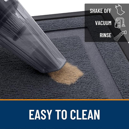 OLANLY Front Door Mat Outside 47x23, All-Season Heavy-Duty Rubber Doormat | - Image 6