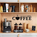 Yangbaga Glass Sugar Coffee Canister for Ground Coffee,2×55OZ Coffee Containers with Handle Shelf Coffee Bar Station Accessories Organizer Decor,Food Storage Jars with Iron Coffee Scoop for Kitchen