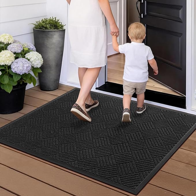 Front Door Mat, Heavy Duty Waterproof Doormat 47.5"x35.5", Stain Fade Resistant - Image 9