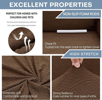ZNSAYOTX 1 Piece Jacquard Couch Covers - Image 4