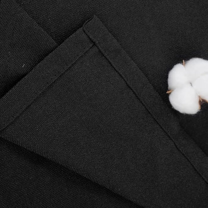 YoungsTex Black Linen Semi Sheer Curtains 72 Inches Long - Image 8