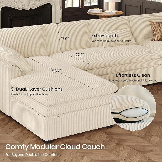 Belffin Large Modular Sectional Sofa - Image 4