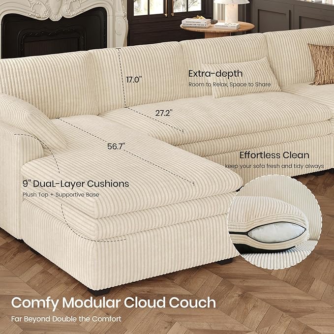 Belffin Large Modular Sectional Sofa - Image 6