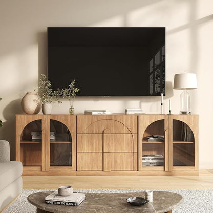 BELLEZE 3-Piece Modular Sideboard Cabinet Freely Configurable, Modern Wood - Image 5