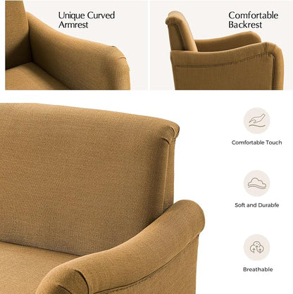 EcoHarbor Living 50.5" Mid-Century Modern Couch, Upholstered Sofa - Image 5