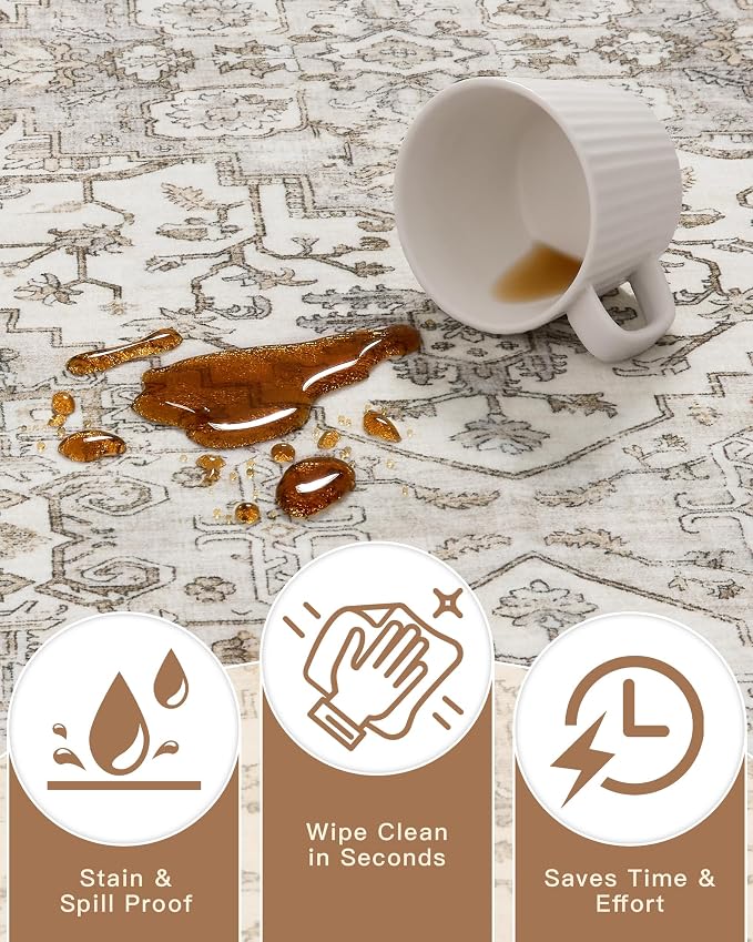 Madane Washable Runner Rugs 2x12 Long - Image 7