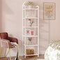 Hzuaneri Bookcase Bookshelf, Tempered Glass Bookshelves, Slim Shelving Unit by Hzuaneri
