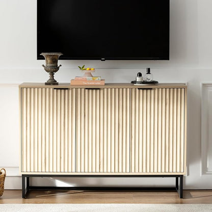 EYYTHUNG Fluted Storage Cabinet - Image 8