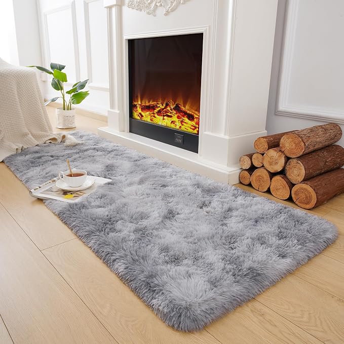Chicrug Soft Runner Rugs for Bedroom Living Room Plush Fluffy Rug 2x10 | Shag - Image 4