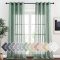 NICETOWN Flax Linen Sheer Curtains 108" Long by NICETOWN