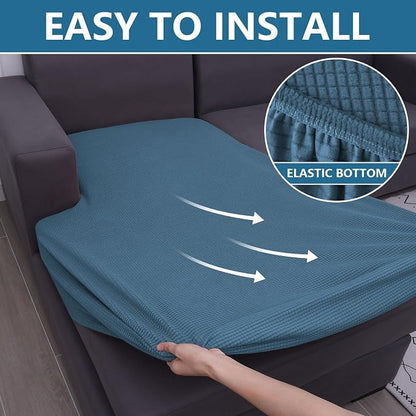 Waterproof Sectional Couch Covers, Non Slip Sofa Cushion Covers | L Shape - Image 8