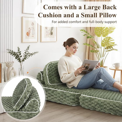 COLAMY Folding Sofa Bed, 3-in-1 Convertible Sleeper Chairs - Image 6