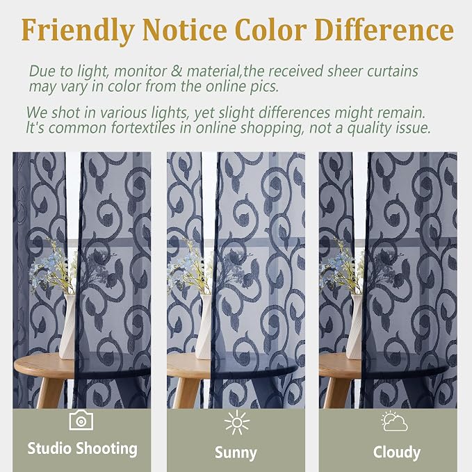 Furman Cafe Curtains 30 Inch Length 2 Panels Set, Elegant Geometric Jacquard - Image 7
