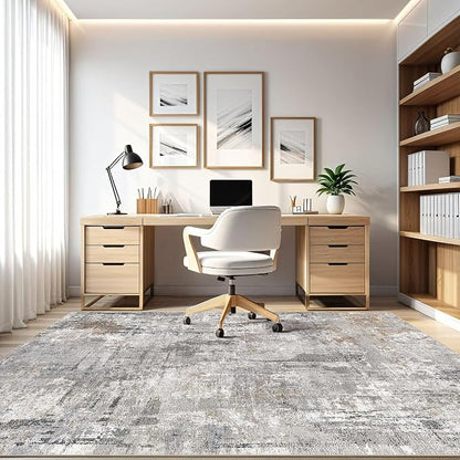 LOONGRUG 9x12 Area Rug Washable Large Neutral Modern Living Room Rugs | - Image 8