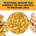BREWIX, Turmeric Ginger Loose Herbal Tea (100+ Cups, 7.05oz/200g) Caffeine & Gluten Free | Ginger Root Tea | Savory & Spicy