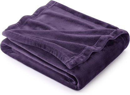 Bedsure GentleSoft Fleece Throw Blanket Purple by Unknown