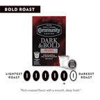 Community Coffee Dark & Bold Intense Blend 24 Count Coffee Pods, Compatible with Keurig 2.0 K-Cup Brewers, 24 count (Pack of 1)