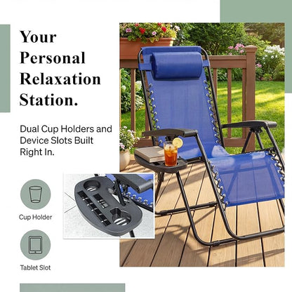 Devoko Padded Zero Gravity Chair, Foldable Anti Gravity Recliner - Image 6