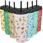 BJPKPK 22oz Tumbler With lid And Straw Stainless Steel Travel Coffee Mug Insulated Tumblers Cups,Hawaii Fruits Purple