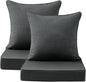 Sunbrella Outdoor Deep Seat & Back Cushion Set, 24 x 24 Inch Water Repellent by Supflourishia