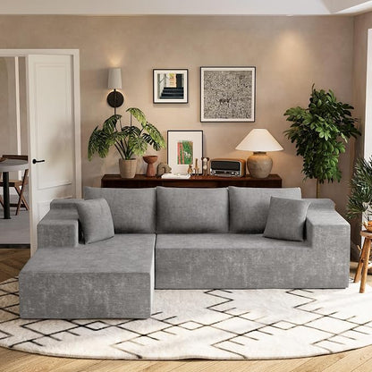 Homall 108" Modular Sectional Sofa, Boneless Couch - Image 5