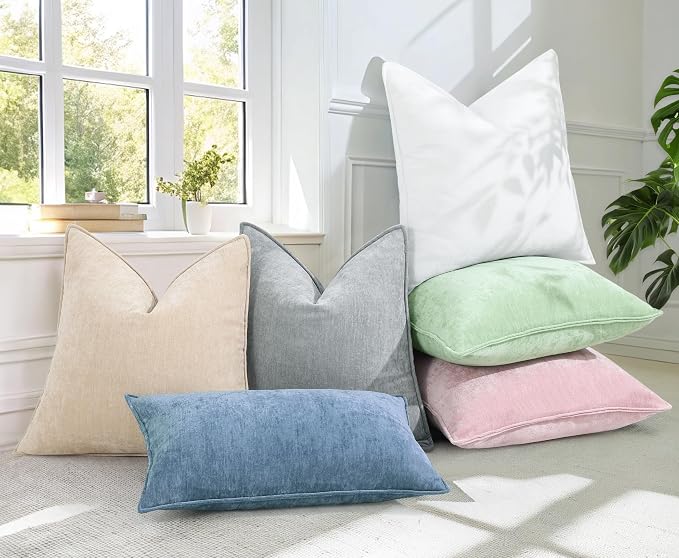 decorUhome Summer Couch Throw Pillow Covers 18x18 Set of 2, Decorative Soft - Image 5
