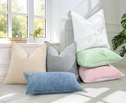 decorUhome Summer Couch Throw Pillow Covers 20x20 Set of 2, Decorative Soft - Image 5