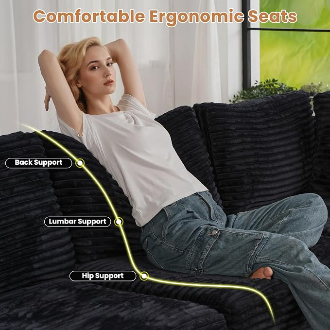ovios 32.7 inches Ottoman Seat Module - Image 3