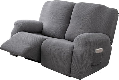 Genina Recliner Loveseat Covers, Stretch Reclining Sofa Covers, 2 Seater Couch - Image 8
