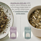 Katú Rosella Premium Organic Loose-Leaf Yerba Mate Tea with Hibiscus, Peppermint, and Stevia Leaves, Vibrant Floral Twist, Natural Energy, 17.6 oz (500g)